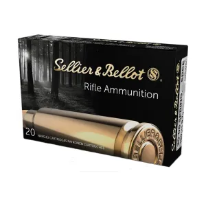Sellier & Bellot Match 30-06 Springfield 168 gr Hollow Point Boat Tail Brass Case 20 Rounds SB3006D