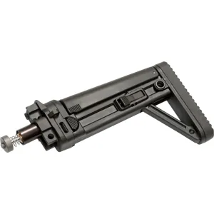 B&T Firearms MBT Folding Stock, Stocks and Forends, Fits APC9/40/45, Black Polymer, Includes Hydraulic Buffer, MPN 361639