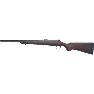 Sauer 80118093 100 Classic XT Full Size 4+1 24.40\" Matte Blued Steel Barrel & Drilled & Tapped Steel Receiver, Black/Red Webbing HS Precision Synthetic Stock