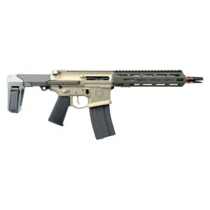 Q, LLC. Honey Badger 5.56 NATO 9.69" 1:5" Gray Pistol w/No Brace HB-556-10IN-PISTOL-NB