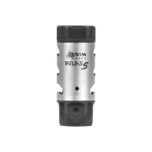 Odin Works Atlas 5 Compensator 5.56/.223, 1/2-28 Threads, 2.56\" Length, 1\" Diameter.