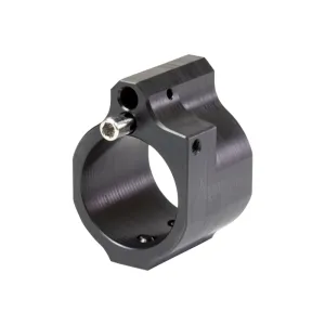 Odin Works GBADJ875 Gas Block Low Profile .875\" Black Nitride Carbon Steel, Adjustable, 2.45 oz