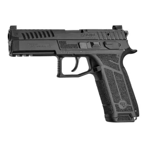 CZ USA P-09 F Nocturne 9mm 4.53\" Barrel 10rd Semi-Auto Pistol, Optics Ready W/ Enhanced Grip Frame - 01670
