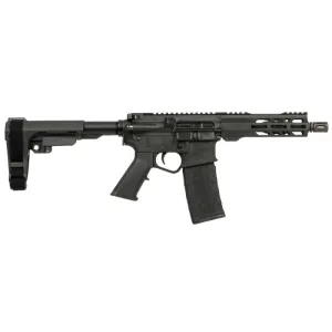 Wise Arms WA-15B 7.5-556-SBA3-BLK Semi-Auto Pistol, 5.56 NATO, 7.5\" Barrel, 30+1, SBA3 Brace, Threaded Barrel.