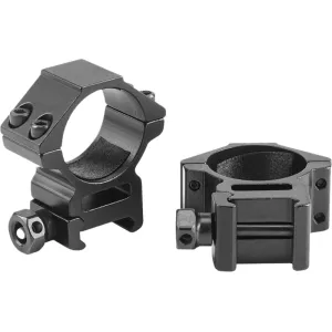 Riton Optics X34M Scope Rings 34mm Medium Black Anodized, 6061-T6 Aluminum, 11mm Height.