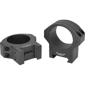 Warne HyperLite 30mm Medium Scope Rings Matte Black MagnaFusion Alloy, 2.48oz Pair, Integrated Recoil Lug.