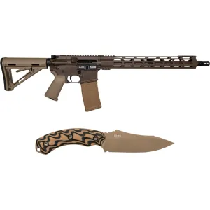 Diamondback DB175AK131 DB15 30rd 16\" Black Nitride 7075-T6 Aluminum Receiver 15\" M-LOK Handguard Brown Flat Dark Earth Magpul Grip
