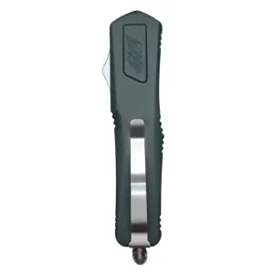 Great Lakes Firearms Knife - 8\" Smooth Blade - OTF Knife - Charcoal Green - GL-KMD-SMTCHG