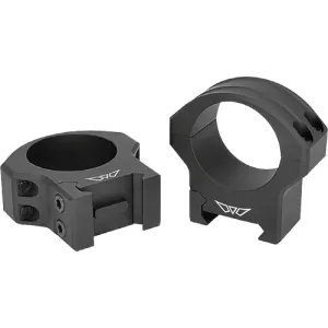 Warne HyperLite 1\" Low Scope Rings, Optical Accessory, MagnaFusion Alloy, 2.33 oz, Matte Black.