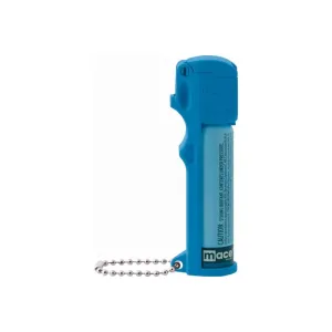 Mace 80727 Personal Pepper Spray OC Pepper/UV Dye 20 Burst 12ft Neon Blue Includes Keychain