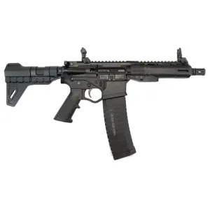 ATI Alpha Maxx Semi-Auto AR-15 Pistol, 5.56 NATO/.223 Rem,7.5\" Bbl, M-LOK Handguard, Flip-Up Sights, 30 Rd & 60 Rd Mag, Blade Brace - ATIGOMX556MLP760