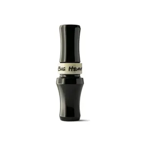 Rolling Thunder Game Call GC001BLK Big Heavy Short Reed Attracts Canada Goose Matte Black Acrylic