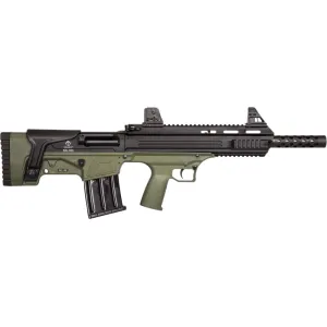 American Tactical ATI Bull-Dog ATIG410BDG Shotgun, 410 Bore, 18.5\" Barrel, 5+1, Semi-Auto, OD Green, Bullpup