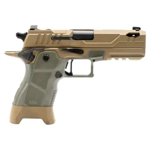 OA Defense 2311 Compact Pro Plus Kit OA2311CPROPLSHDSPRT17 Pistol 9mm 4.25\" 17+1 SAO Optics-Ready Ported Barrel Sage Grip.