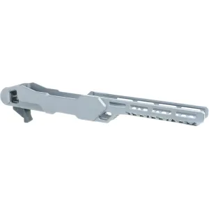 Timber Creek Outdoors ERC1022T Enforcer Rifle Chassis Tungsten Aluminum Fits Ruger 10/22 Compatible w/ MSR Buffer Tubes