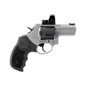 Taurus Tracker 44 2-44P0025TKRT Revolver, .44 Magnum, 2.5\" Barrel, 5-Rd, DA/SA, Two-Tone, Optics-Ready, Fiber Optic Front Sight