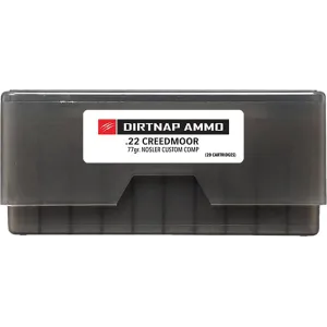 Fierce Firearms Dirtnap 22 Creedmoor 77gr Nosler Competition 20rd Brass Case