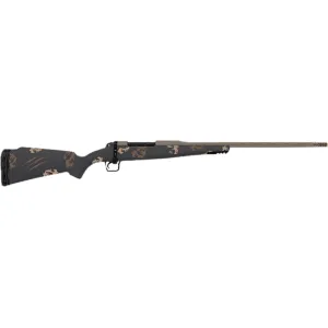 Fierce Firearms TWROG300PRC22BRS Twisted Rogue Mini Smoked Bronze Cerakote Steel Threaded Barrel, Drilled & Tapped Steel Receiver, LR Negative Comb Sonora Ambush Camo Carbon Fiber Stock