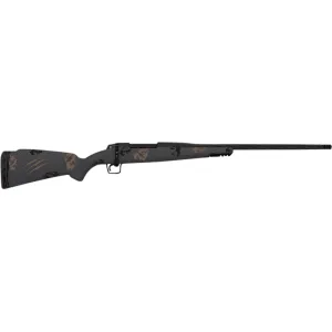 Fierce Firearms TWROG300PRC22BT Twisted Rogue 22\" Armour Lube Black Steel Threaded Barrel, Drilled & Tapped Steel Receiver, LR Negative Comb Trophy Camo Carbon Fiber Stock