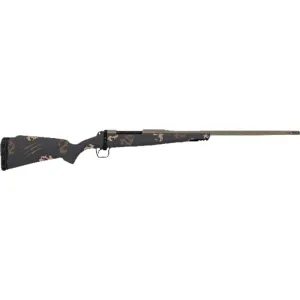 Fierce Firearms TWROG7PRC22BRS Twisted Rogue 22\" Smoked Bronze Cerakote Steel Threaded Barrel, Drilled & Tapped Steel Receiver LR Negative Comb, Sonora Ambush Camo Carbon Fiber Stock