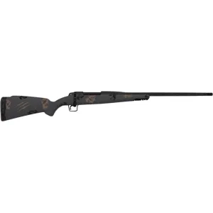 Fierce Firearms TWROG270WIN22BT Twisted Rogue 22\" Armour Lube Black Steel Threaded Barrel, Drilled & Tapped Steel Receiver, LR Negative Comb Trophy Camo Carbon Fiber Stock