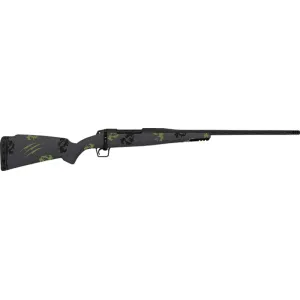 Fierce Firearms TWROG7PRC24BF Twisted Rogue 24\" Black Cerakote Steel Threaded Barrel, Black Cerakote Drilled & Tapped Steel Receiver, LR Negative Comb Forest Camo Carbon Fiber Stock