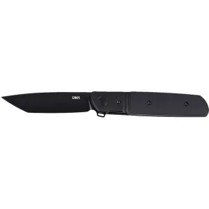 CRKT 5720K Bamboozled 3.32\" Folding Plain Satin D2 Steel Blade Black G10/SS Handle