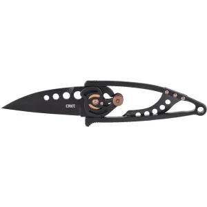 CRKT 5102NK Snap Lock 2.93\" Folding Drop Point Plain Bead Blasted 420J2 SS Blade/ Stainless Steel Handle