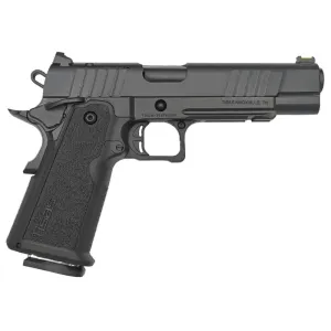 Tisas 1911DS Duty, Semi Automatic,1911 Double Stack 9mm, 5\" Barrel, (2)17rd Magazines, Optic Ready, Forged Steel Slide w/ Polymer Grip Module - 12500017