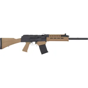 JTS M12AK-T1A GM12AK-T1A-BR Shotgun 12 Gauge 18.7\" 5rd Semi-Auto M-LOK Forearm FDE, Chrome Lined, 4-Pos Gas