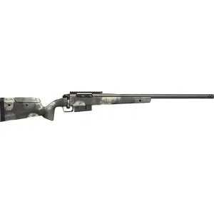 Springfield Armory BAW9247CFGA Model 2020 Waypoint 3+1 24\" Mil-Spec Green Cerakote Carbon Fiber Steel Barrel & Picatinny Rail Stainless Steel Receiver, Evergreen Camo Fixed Carbon Fiber Stock