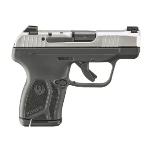 Ruger 13748 LCP Max Compact Frame 10+1 2.80\" Black Oxide Alloy Steel Barrel, Matte Serrated Stainless Steel Slide, Black Polymer Frame, Black Polymer Grip