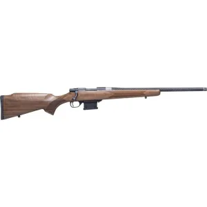 Howa HWHCF65G M1500 Mini Hunter 5+1 20\" Threaded Carbon Fiber Wrapped Barrel, Black Rec, Walnut Stock