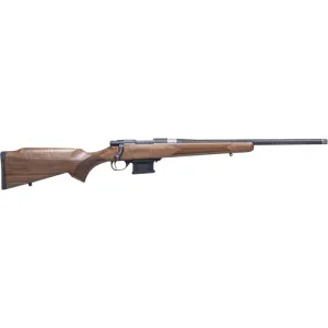 Howa HWHCF6ARC M1500 Mini Hunter 5+1 20\" Threaded Carbon Fiber Wrapped Barrel, Black Rec, Walnut Stock