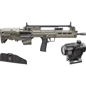 Springfield Armory Hellion HL916556GLCLC-GU25 Rifle, 5.56 NATO, 16\" Barrel, 10 Rd, Semi-Auto, OD Green, Bullpup, CTS-103 Red Dot