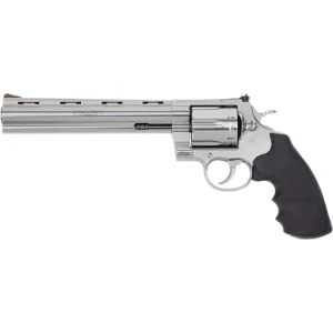 Colt ZANACONDASP8RTS Anaconda . 44 Magnum 8\" Barrel 6rd Revolver, Stainless Steel W/ Hogue Rubber Grips - Minor Cosmetic Blem