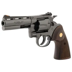 Colt ZPYTHONBP4WTS Python .357 Magnum 4.25\" Barrel 6rd Revolver, Blued W/ Walnut Colt Medallion Grips - Minor Cosmetic Blem
