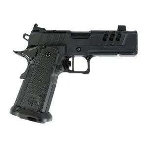 Military Armament Corporation MAC9DS-COMP, AOS Optic System, 4.25\" Comp Barrel, 2-17rd Mags, Double Stack 1911, Semi-Auto Pistol, Black 12500015