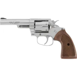 Colt ZVIPERSP4WRR Viper .357 Magnum 4.25\" Barrel 6rd Revolver, Stainless Steel W/ Walnut Grips (Half Lug) - Blem