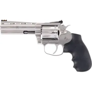 Colt ZKCOBRA22SP4RFO King Cobra Target .22 LR 4.25\" Barrel 10rd Revolver, Stainless Steel W/ Adjustable Rear Sight & Hogue Rubber Grips - Minor Cosmetic Blem