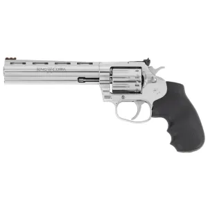Colt ZKCOBRA22SP6RFO King Cobra Target .22 LR 6\" Barrel 10rd Revolver, Stainless Steel W/ Adjustable Rear Sight - Minor Cosmetic Blem