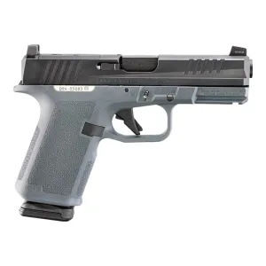 Ruger 19401 RXM 9mm 10+1 4\" Black FNC Nitride Alloy Barrel, Black FNC Nitride Optic Ready/Serrated Alloy Slide, Stealth Gray Polymer Frame w/Accessory Rail, Textured Grip