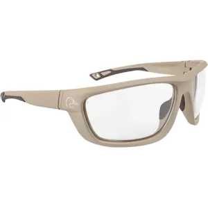 Radians DUFF13010C Safety Glasses Clear Lens Tan Frame, ANSI Z87.1+, 99.9% UV Protection