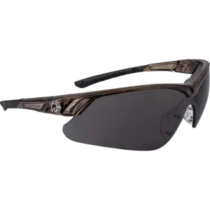 Radians DUHF13020C Half Frame Shooting Glasses, Eye Protection, Smoke Gray Lens, 99.9% UV, Rubber Nosepiece.