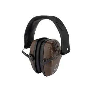 Radians Low Profile Earmuff Hearing Protection 23dB Over the Head Brown DULOHPBRNBX