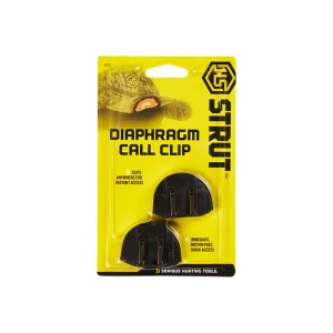 Hunters Specialties HSSTR06899 Diaphragm Call Clip Black Plastic 2 Pack, Fits Most Diaphragms.