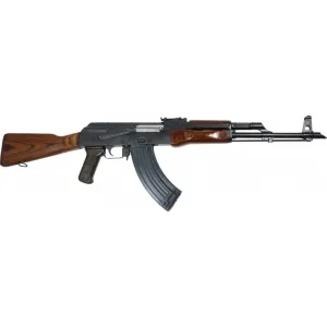 Polish AKM / AK47 Semi-Auto Rifle, 7.62x39, Chrome Lined Barrel, 45 Degree Muzzle Break, Original Wood Furniture - by James River Armory