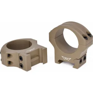 Warne HyperLite 1\" High Scope Rings, Dark Earth, MagnaFusion Alloy, Fits Picatinny/Weaver, MPN 8502DE.