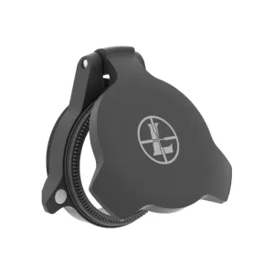 Leupold 114756 Alumina Scope Cover Matte Black Aluminum 24mm Objective Screw On Mount Flip Open