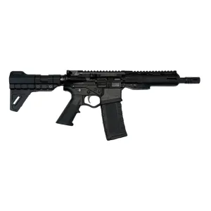 ATI Alpha Maxx Semi-Automatic AR-15 Pistol 8.5\" Barrel, M-LOK Handguard, 30 Round Magazine, Flip-Up Sights, Brace, Black, .300 Blackout - ATIGAX3007ML